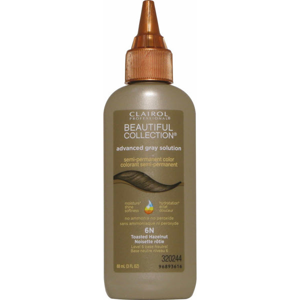 Clairol Beautiful Collection Advanced Gray Solution – Toasted Hazelnut #6N 3.0 OZ