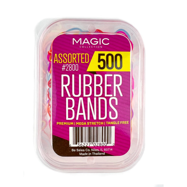 Magic Collection Assorted Rubber Bands 500 PC #2800