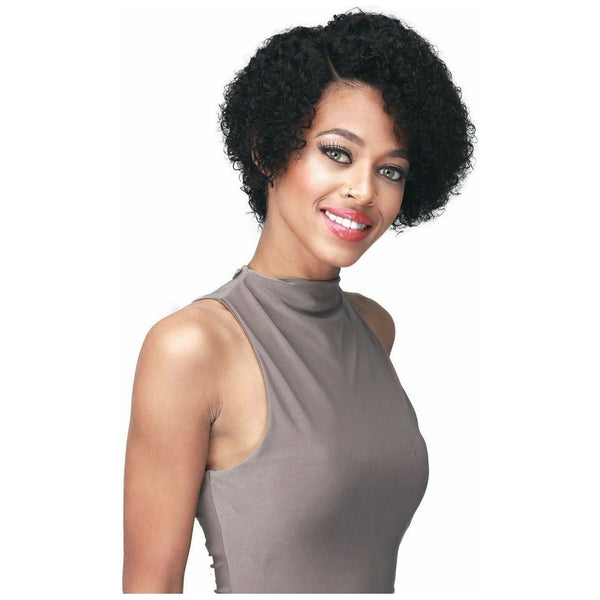Bobbi Boss 100% Unprocessed Human Hair Bundle Lace Front Wig - MHLF544 Shana | Black Hairspray