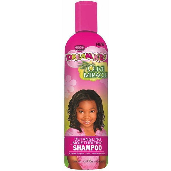 African Pride Dream Kids Olive Miracle Shampoo 12 OZ | Black Hairspray