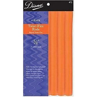 Diane Twist Flex Rods  7" Orange 5/8" 6CT #T3