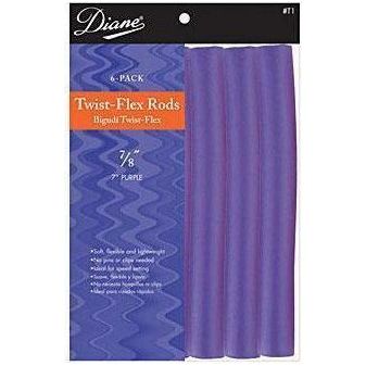 Diane Twist Flex Rods  7" Purple 7/8" 6CT #T1