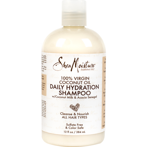 Shea Moisture 100% Virgin Coconut Oil Daily Hydration Shampoo 13 OZ