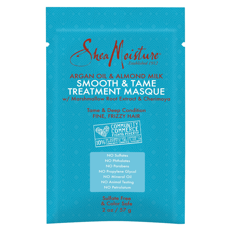 SheaMoisture Argan Oil & Almond Milk Smooth & Tame Treatment Masque 2 OZ