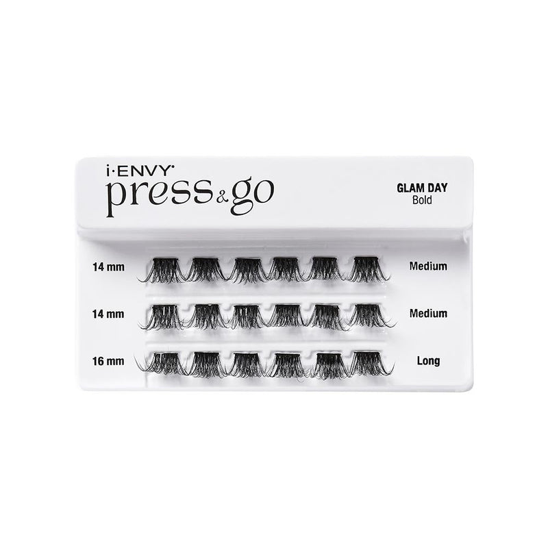 Kiss i-ENVY Press & Go Press-On Cluster Lashes - Glam Day (Bold) - IP05