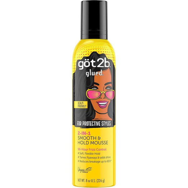got2b Glued 2-In-1 Smooth & Hold Mousse 8 OZ