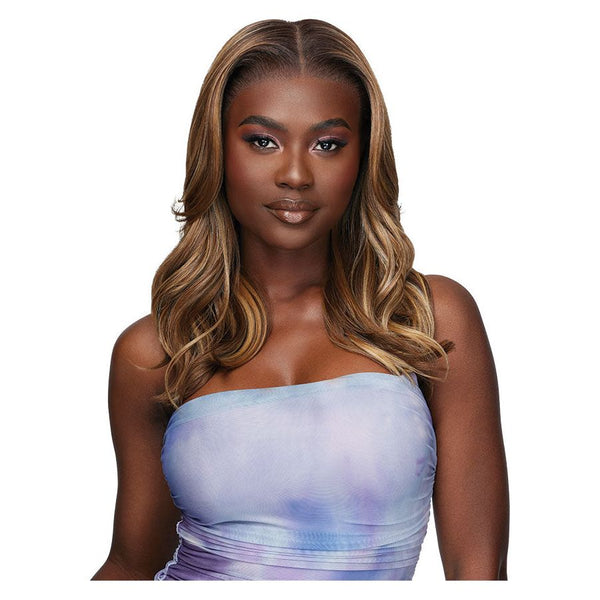 Outre Airtied Human Hair Blend Glueless Vanish HD+ Lace Frontal Wig - HHB-Loose Body Wave 18"
