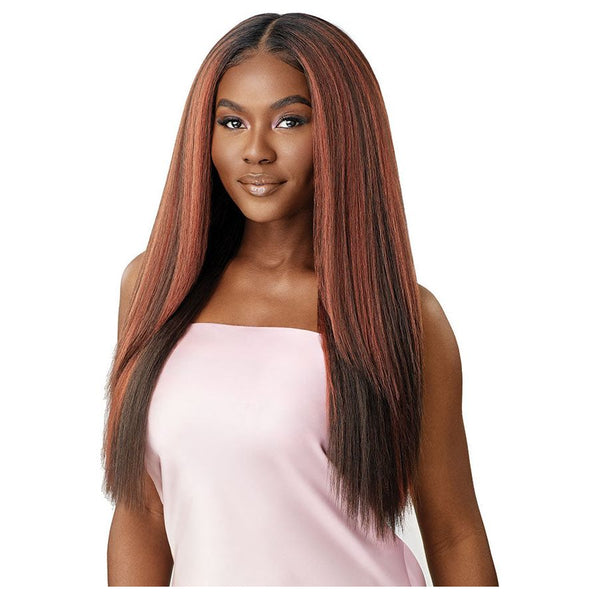 Outre Airtied Human Hair Blend Glueless Vanish HD+ Lace Frontal Wig - HHB-Perm Yaki 26"