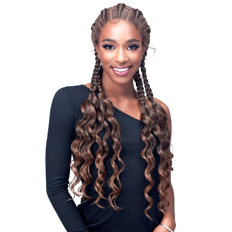 Bobbi Boss Natural Style Synthetic Lace Frontal Wig - MLF629 Ghana Stitch Braid