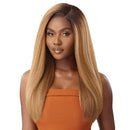 Outre 100% Human Hair Blend 5" x 5" Glueless Lace Closure Wig - HHB-Kinky Straight 24"