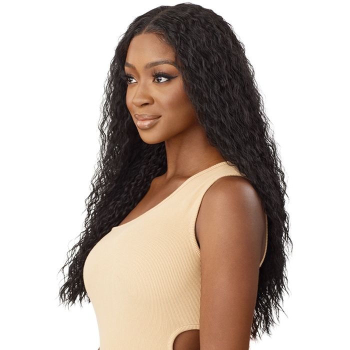 Outre 100% Human Hair Blend 5" x 5" Glueless Lace Closure Wig - HHB-Peruvian Water Wave 24"