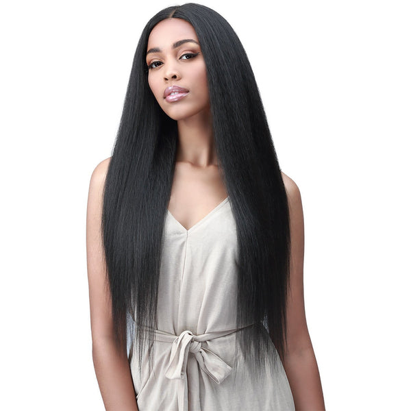 Bobbi Boss Human Hair Blend Miss Origin One Pack Solution Weave – Kinky Perm Yaky | Black Hairspray