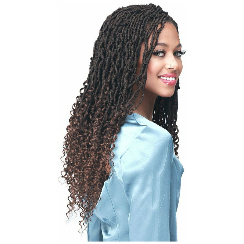 Bobbi Boss Braids – Micro Locs Curly Tips 18" | Black Hairspray