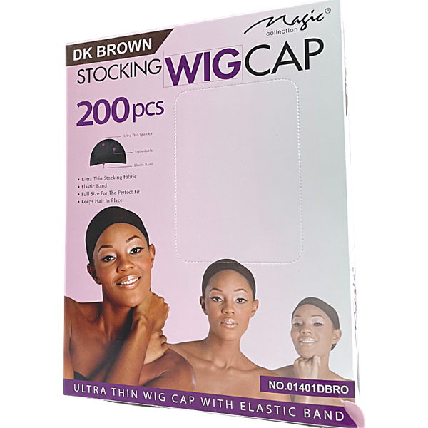 Magic Collection Stocking Wig Cap 200pcs #01401DBROWN