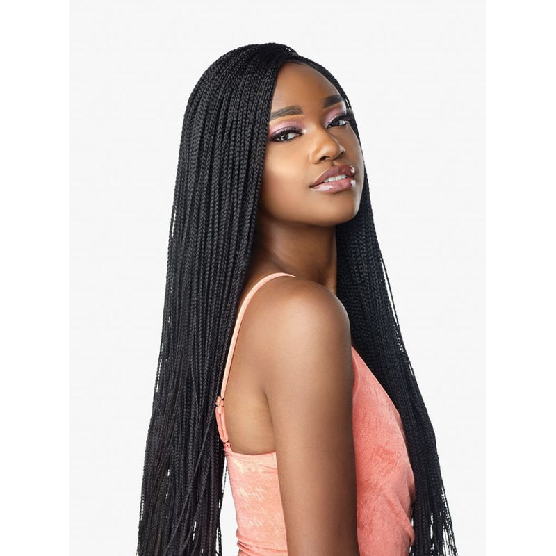 Sensationnel Cloud 9 Hand-Braided Synthetic Swiss Lace Wig - Micro Box Braid 28"