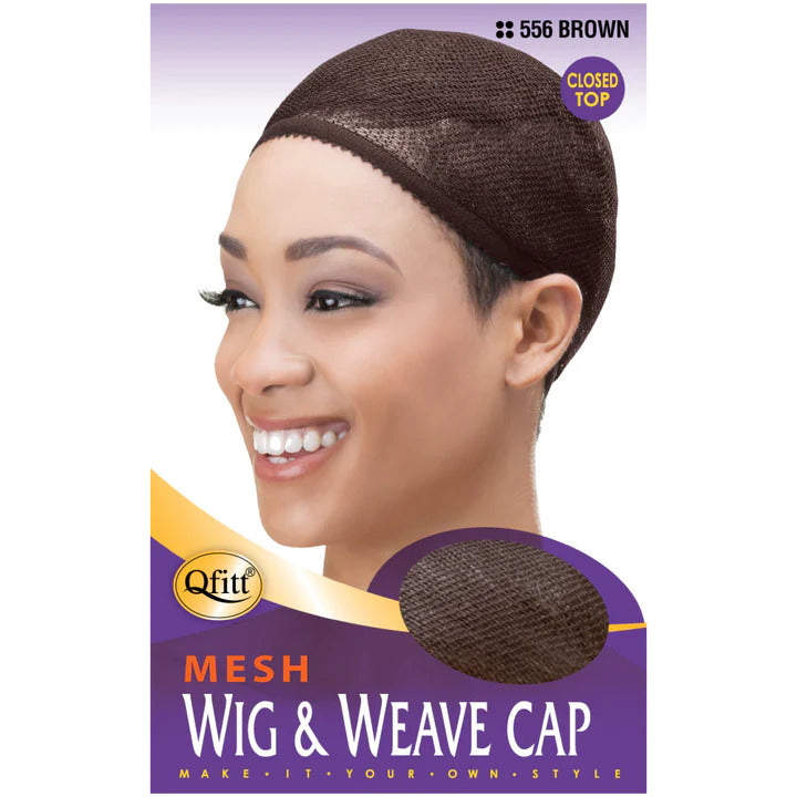 M&M Headgear Qfitt Mesh Wig & Weave Cap Brown