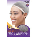 M&M Headgear Qfitt Mesh Wig & Weave Cap Natural