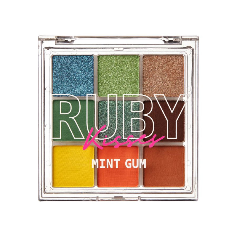 Ruby Kisses Mint Gum Makeup Eyeshadow Palette