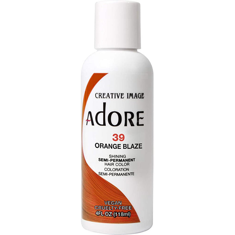 Creative Image Adore Shining Semi-Permanent Hair Color - 39 Orange Blaze 4 OZ