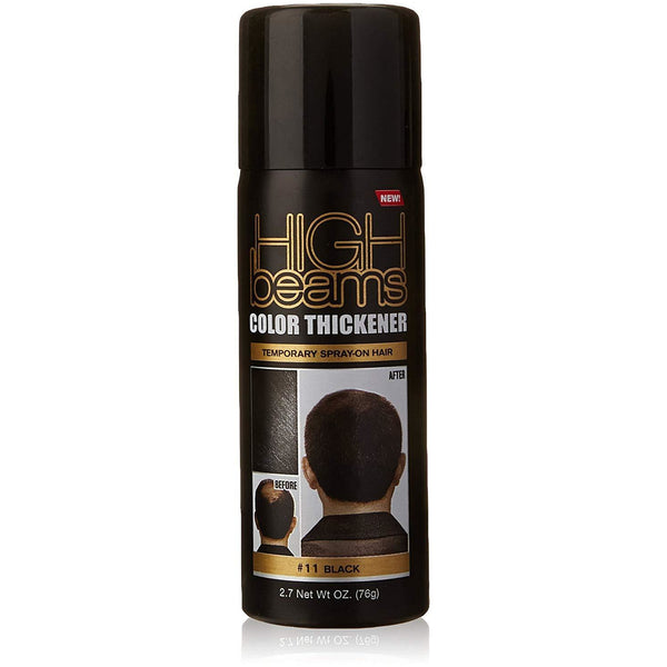 High Beams Color Thickener Temporary Spray-On Hair #11 Black 2.7 OZ