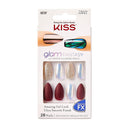 Kiss Glam Fantasy Special FX Nails – KGF51 (Red & Glitter Long Stilettos)