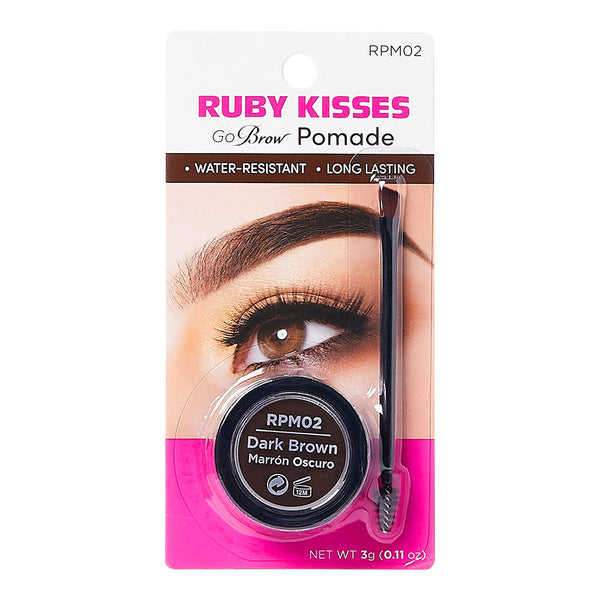 Ruby Kisses Go Brow Eyebrow Pomade – RPM02 Dark Brown
