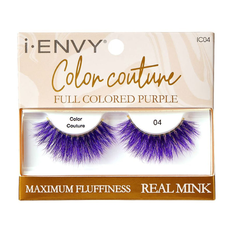 Kiss i-ENVY Color Couture Full Colored Purple Mink Lashes - IC04