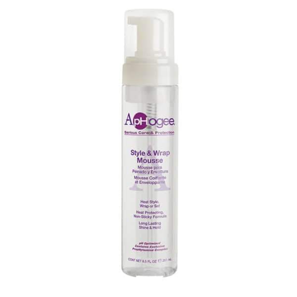 ApHogee Serious Care & Protection Style & Wrap Mousse 8.5 OZ | Black Hairspray