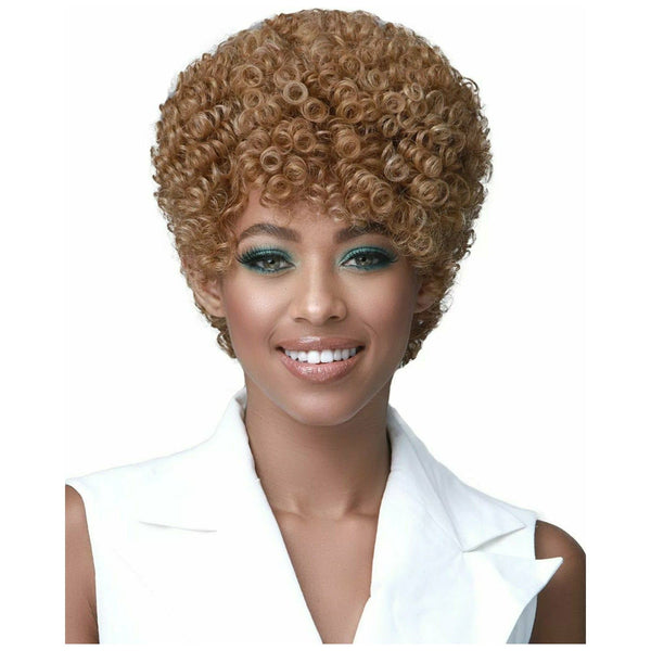 Bobbi Boss Miss Origin Human Hair Blend Wig – MOG005 Roberta | Black Hairspray