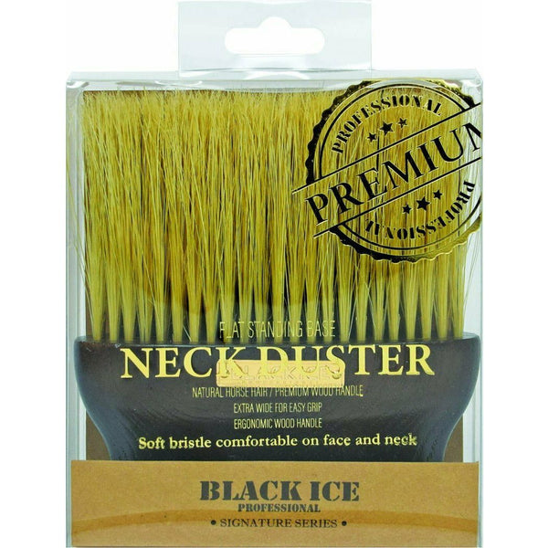Black Ice Premium Wood Professional Signature Series Neck Duster | Black Hairspray