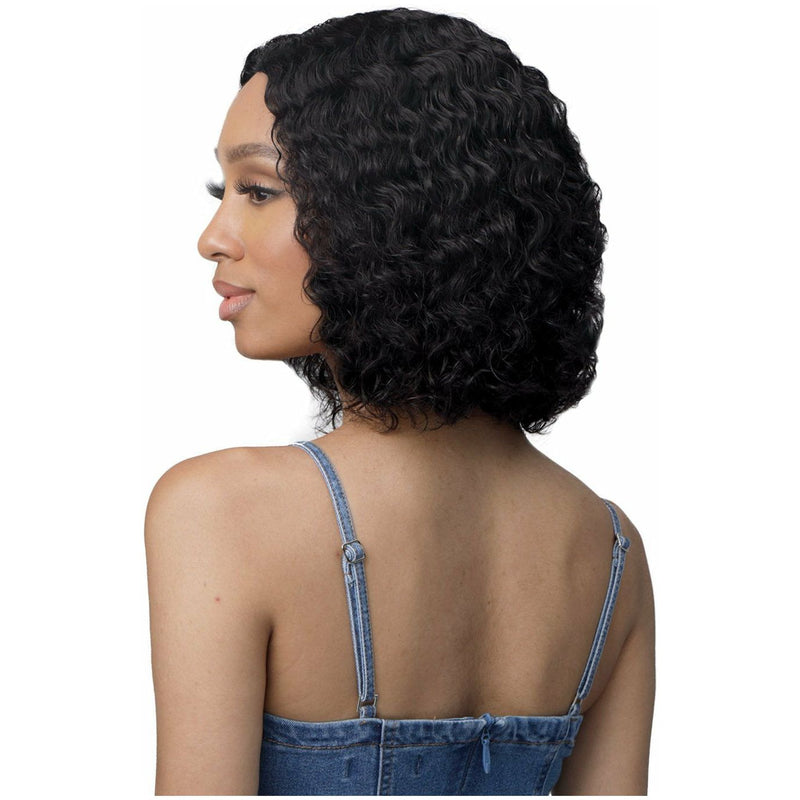 Bobbi Boss 100% Unprocessed Human Hair HD Transparent 5" Lace Front Wig - MHLF-440 Tashana | Black Hairspray