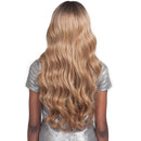 Bobbi Boss Human Hair Blend 13" x 4" Hand-Tied Swiss Lace Front Wig – MBLF-190 Carmela | Black Hairspray