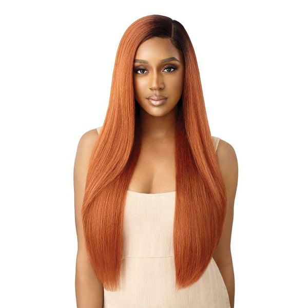 Outre Synthetic Lace Front Wig - Natural Yaki 30"