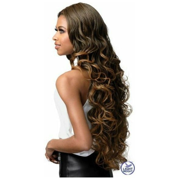 Bobbi Boss Truly Me Synthetic Lace Front Wig - MLF424 Nettie | Black Hairspray