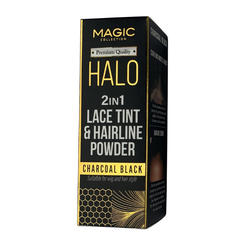 Magic Collection Halo 2 in 1 Lace Tint & Hairline Powder - Charcoal Black
