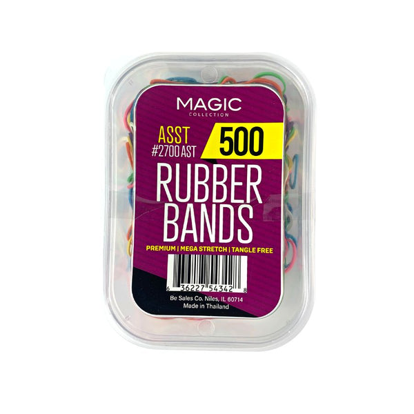 Magic Collection Small Assorted Rubber Bands 500 pcs #2700AST