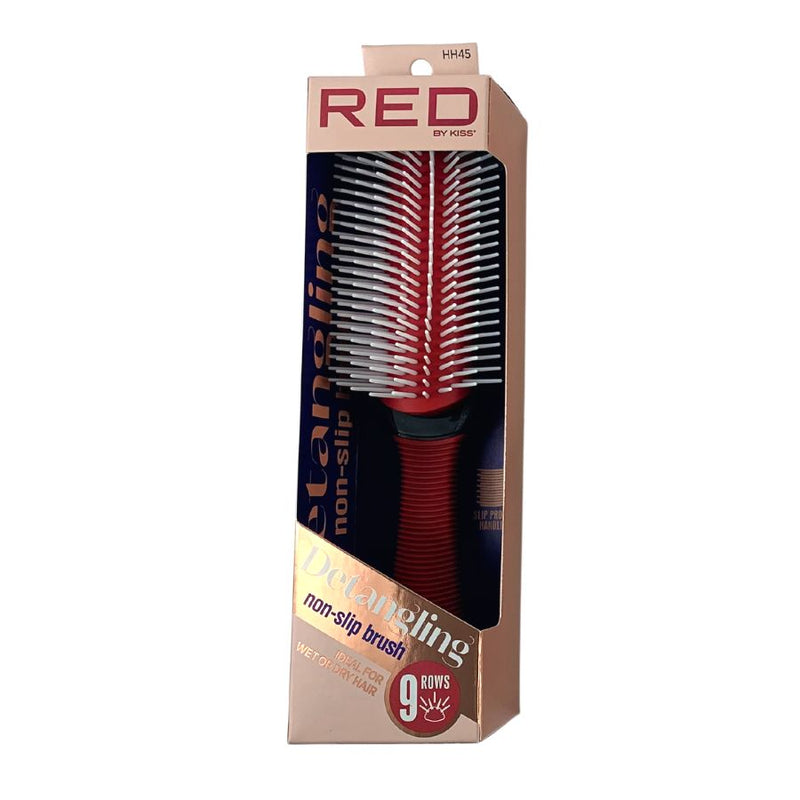 Red by Kiss Professional 9 Row Non-Slip Detangling Brush