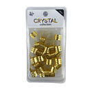 Crystal Collection Braid Tube Gold 14MM