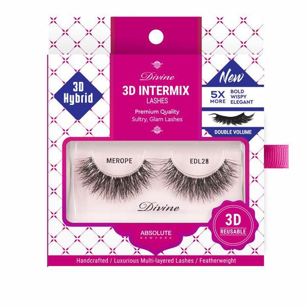 Absolute New York Divine 3D Intermix Lashes – EDL28 Merope | Black Hairspray