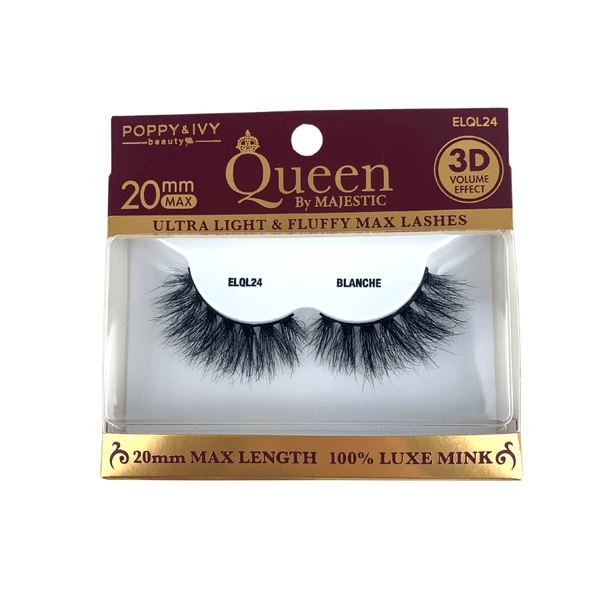 Poppy & Ivy Beauty Queen By Majestic Lashes 100% Luxe Mink - ELQL24 Blanche