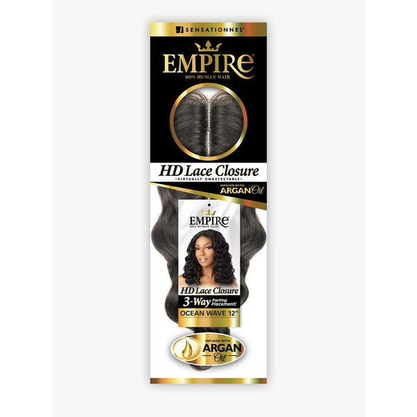 Sensationnel Empire 100% Human Hair HD Lace Closure – Ocean Wave 12"