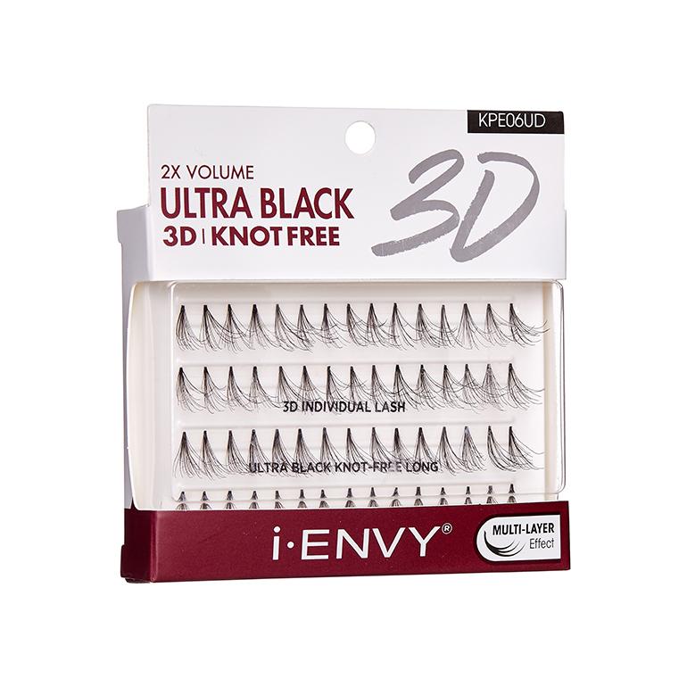 Kiss i-Envy Knot-Free Ultra Black 3D Individual Lash – Long