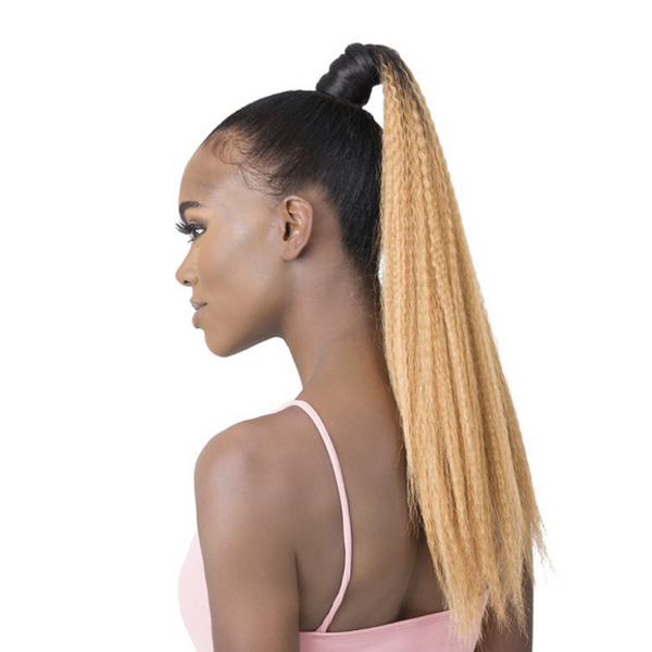 Golden Tree Synthetic DIY Pony Wrap Ponytail - Crimped Curl 22"