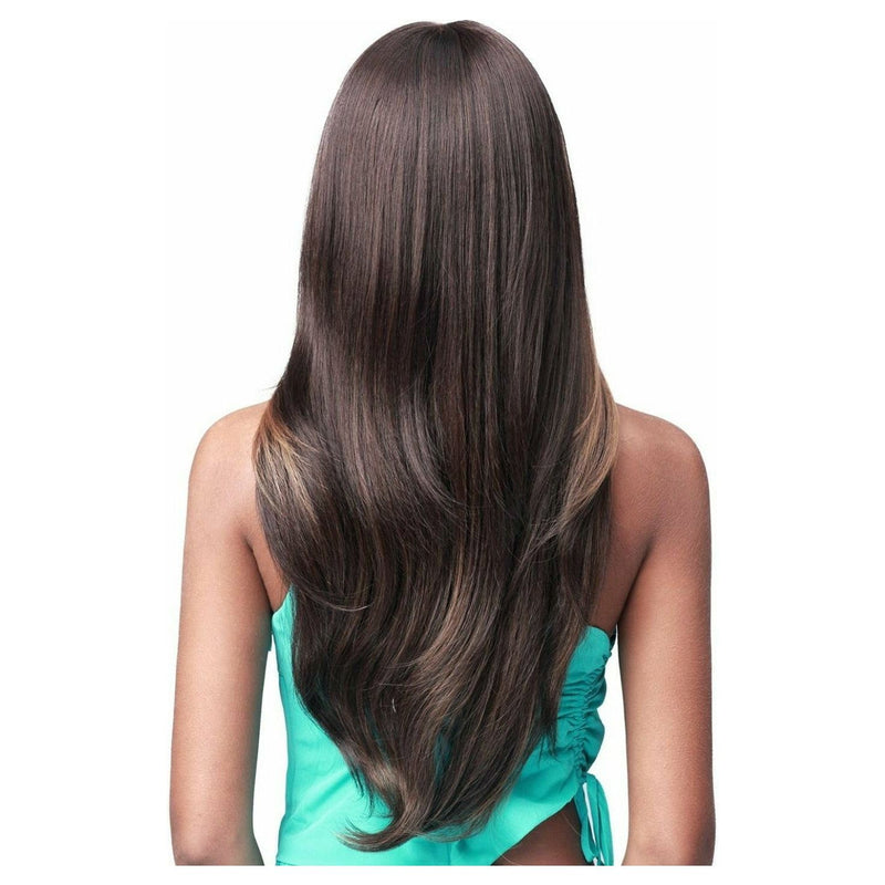 Bobbi Boss Miss Origin Human Hair Blend Wig – MOGLWBC24 J-Body 24 | Black Hairspray