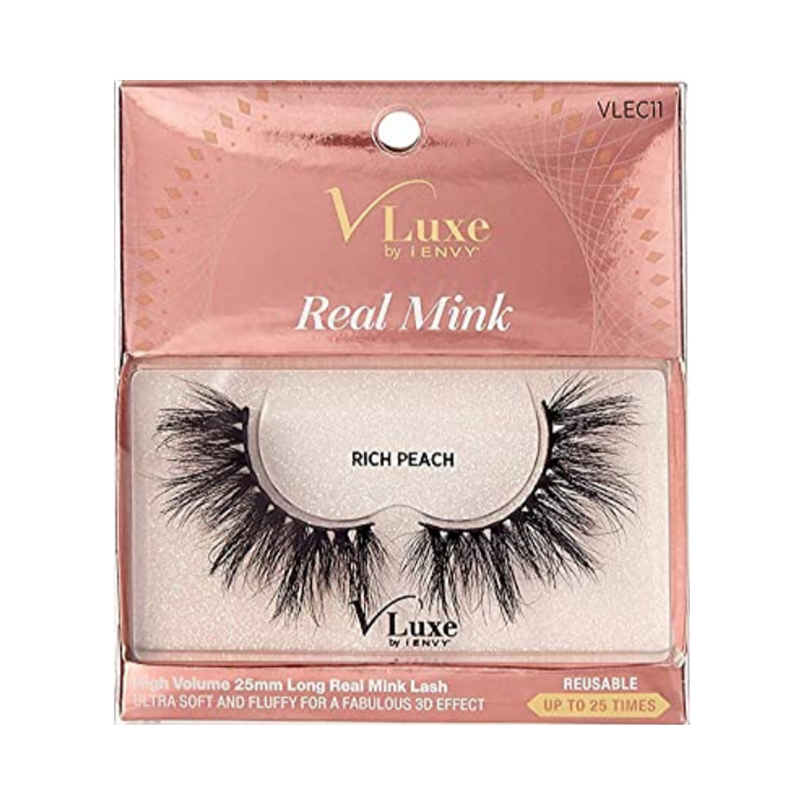 V-Luxe i-envy By Kiss Real Mink Eyelashes - VLEC11 Rich Peach