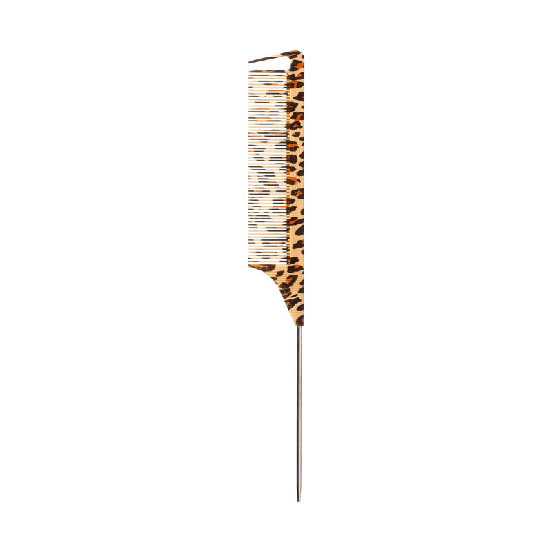 Red By Kiss Leopard Parting Pin tail Comb - HM06