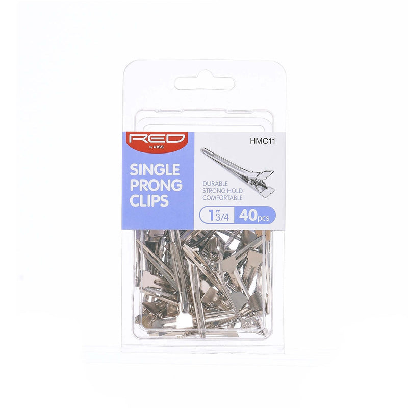 Red By Kiss Single Prong Clips 40PCS