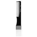 Absolute New York Pinccat 7.5" Metal Teasing Fine Tooth Carbon Comb