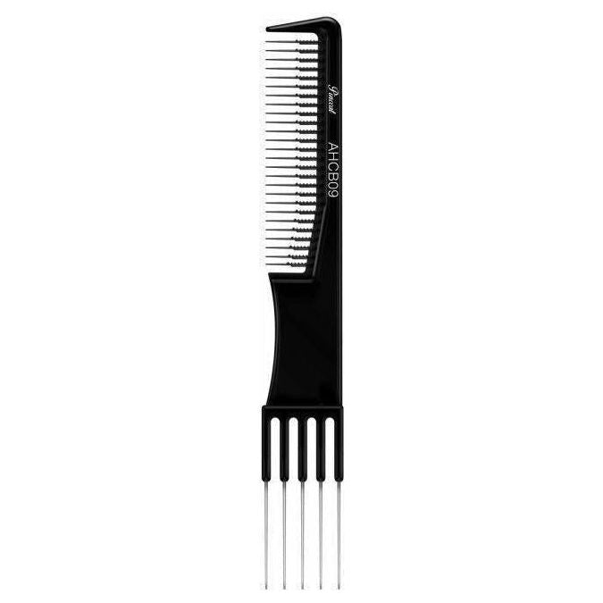 Absolute New York Pinccat 7.5" Metal Teasing Fine Tooth Carbon Comb