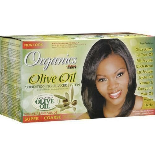 Africa's Best Organics Olive Oil Conditioning Relaxer System SUPER | Black Hairspray